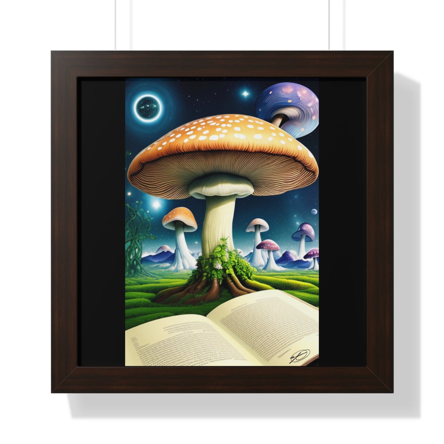 MUSHROOM EDUCATION-Framed Vertical Poster