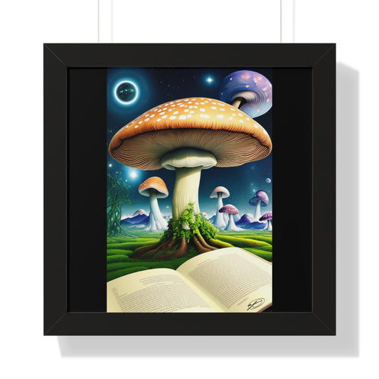 MUSHROOM EDUCATION-Framed Vertical Poster