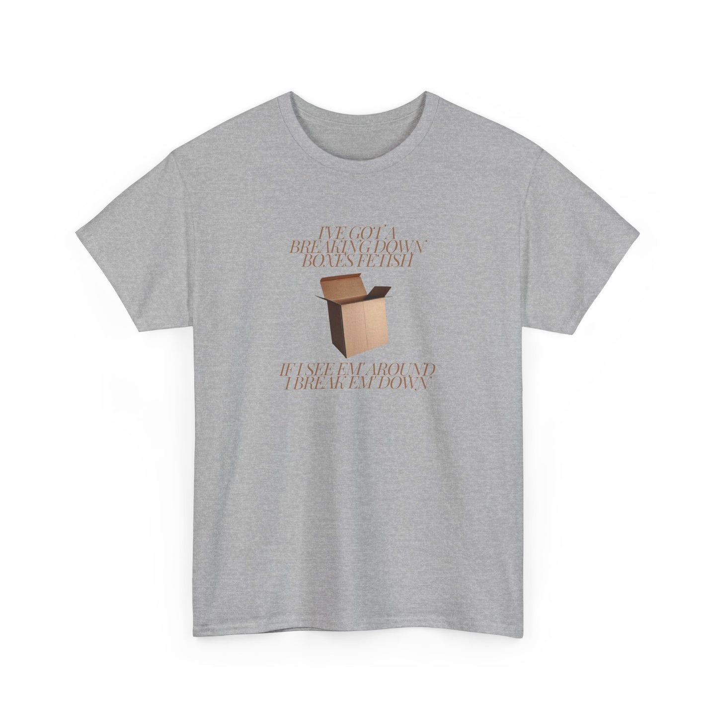 BREAKING DOWN BOXES FETISH-Unisex Heavy Cotton Tee