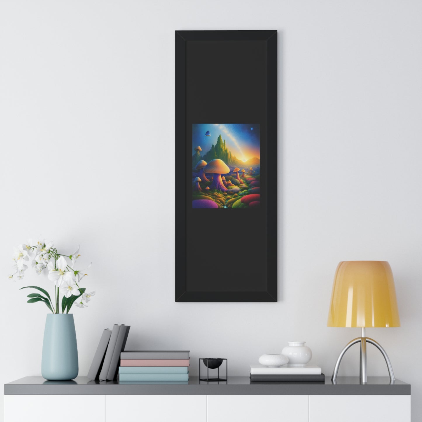 JAMES ATCHISON IN MUSHROOM LAND-Framed Vertical Poster