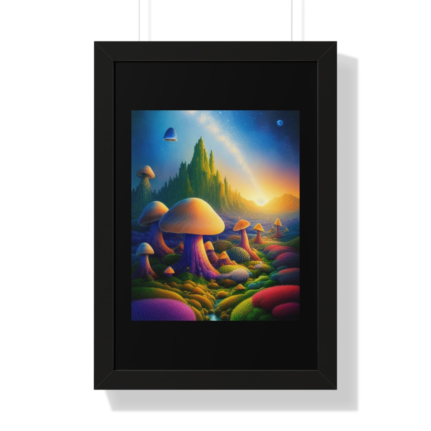 JAMES ATCHISON IN MUSHROOM LAND-Framed Vertical Poster