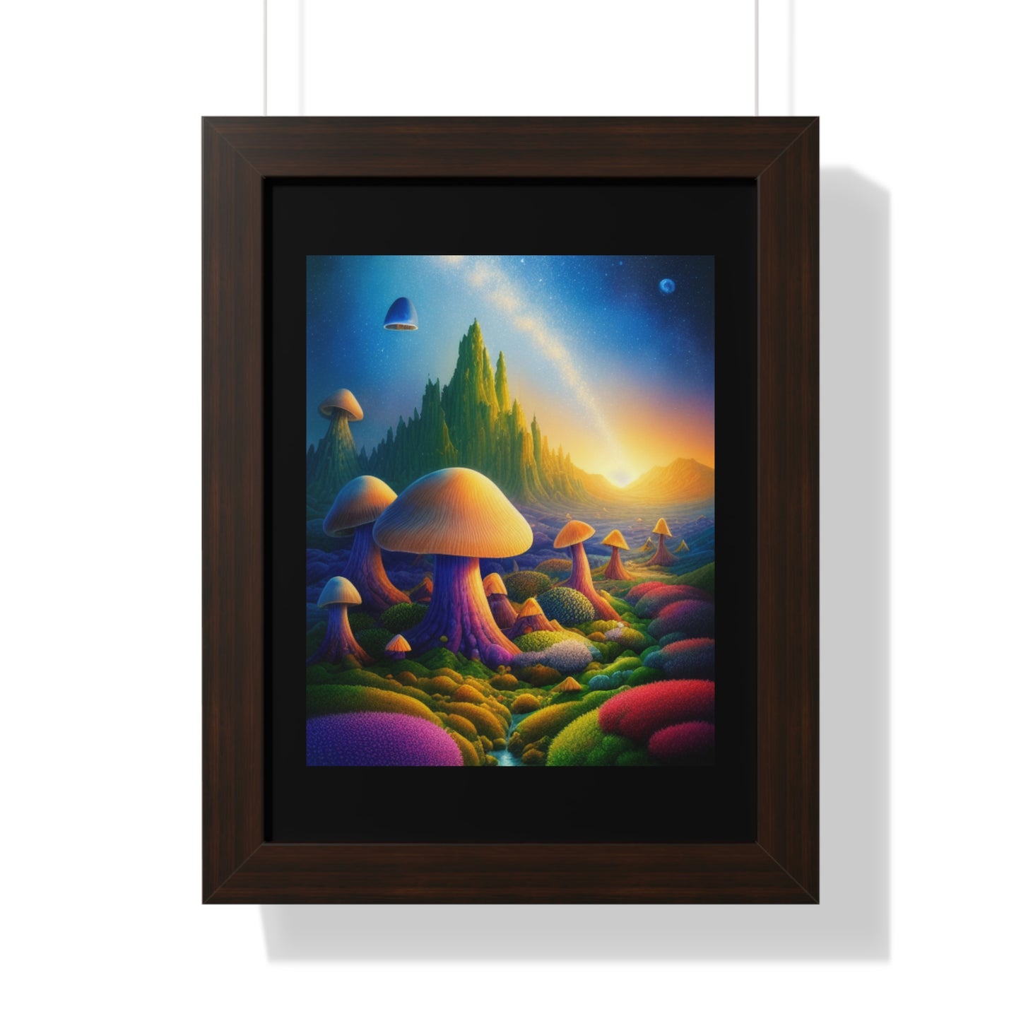 JAMES ATCHISON IN MUSHROOM LAND-Framed Vertical Poster