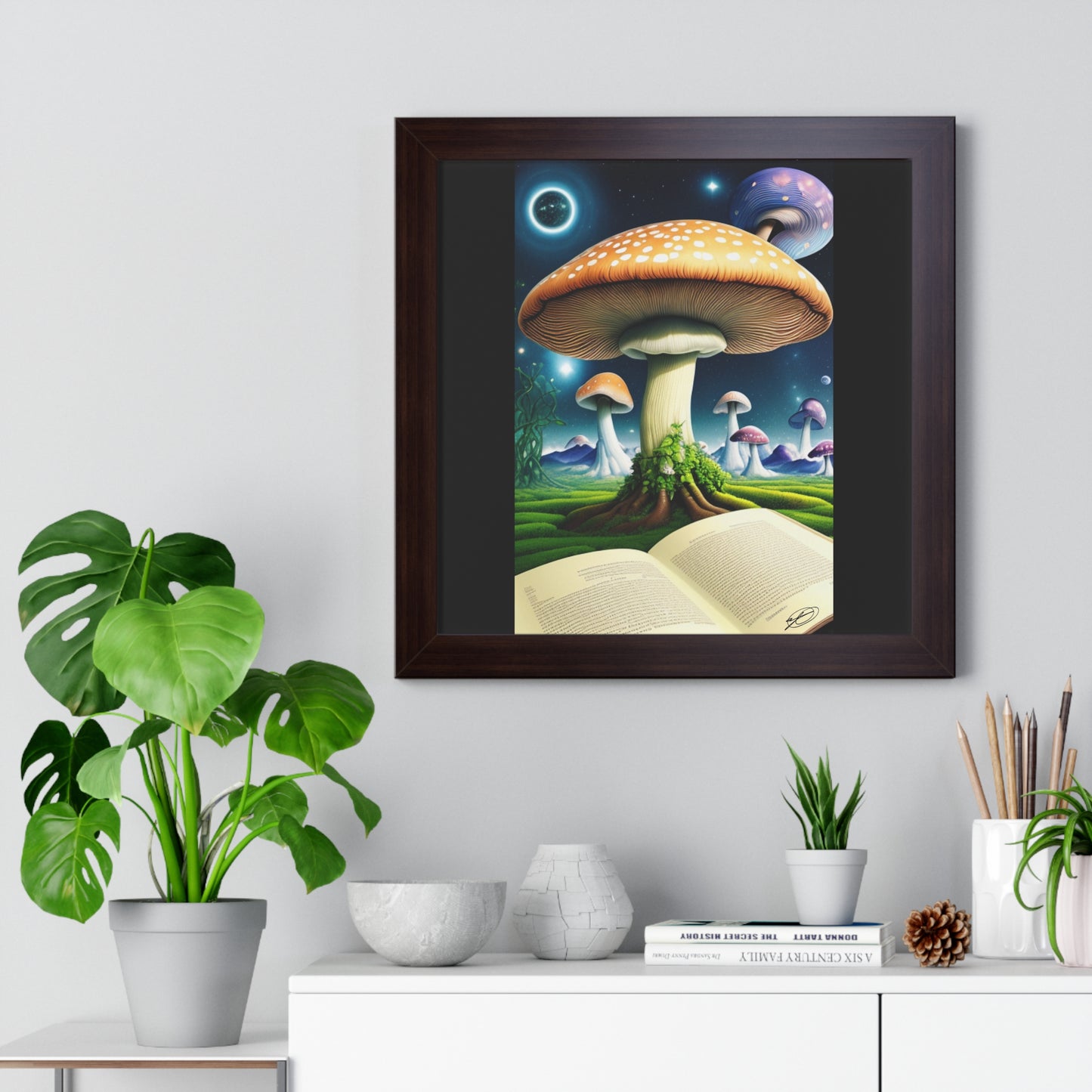 MUSHROOM EDUCATION-Framed Vertical Poster