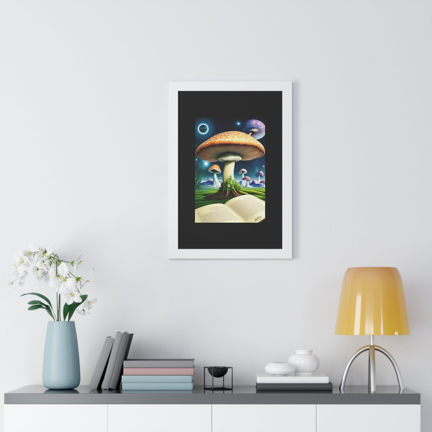 MUSHROOM EDUCATION-Framed Vertical Poster