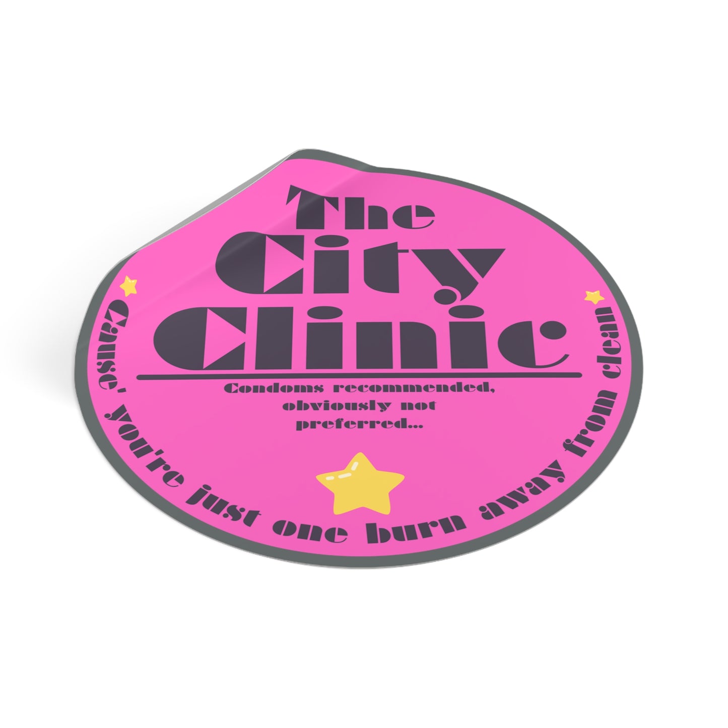 THE CITY CLINIC-Round Vinyl Stickers