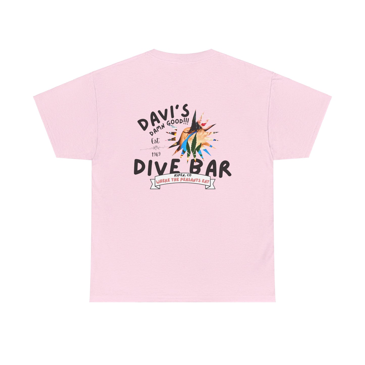 DAVE'S DIVE BAR ASPEN CO-Unisex Heavy Cotton Tee