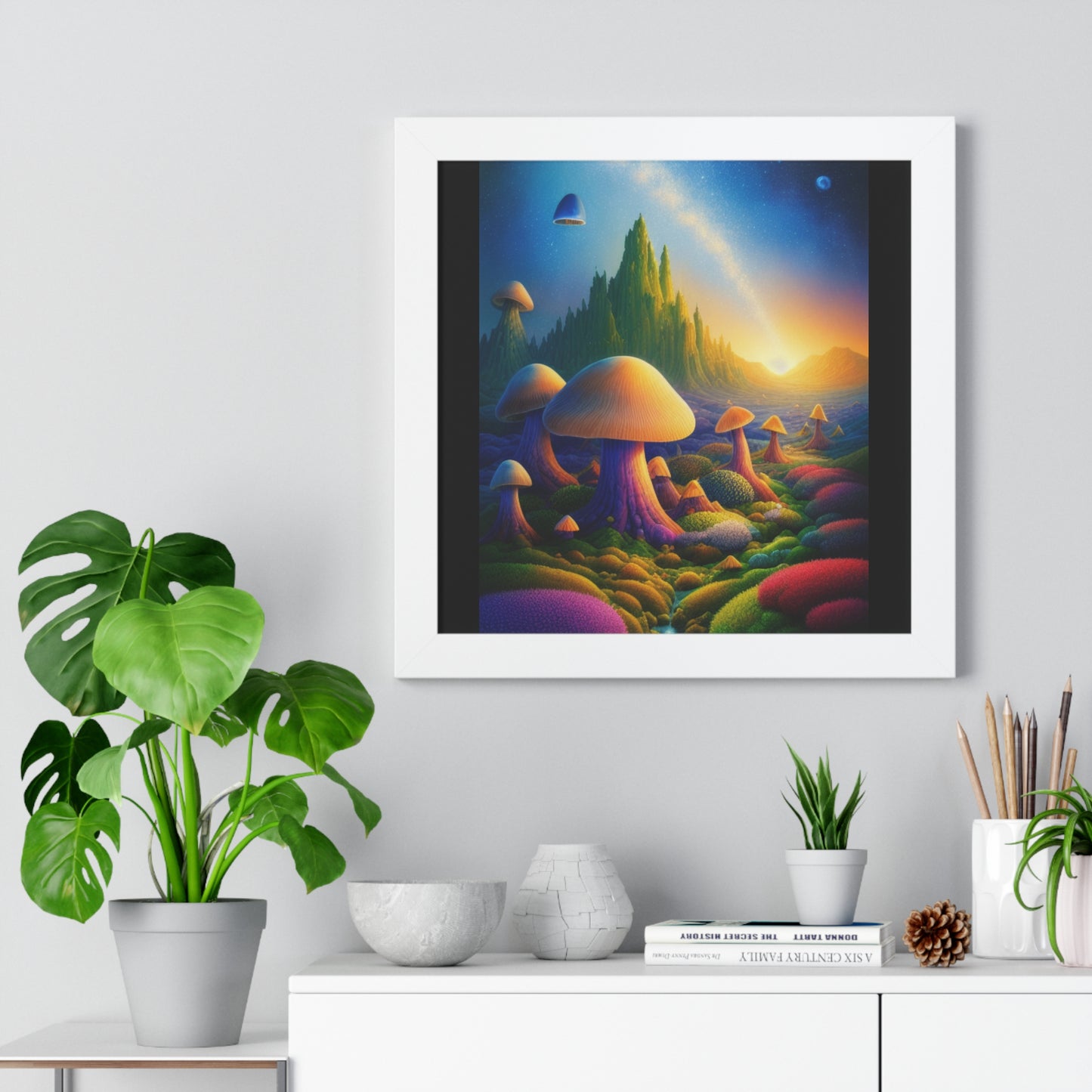 JAMES ATCHISON IN MUSHROOM LAND-Framed Vertical Poster