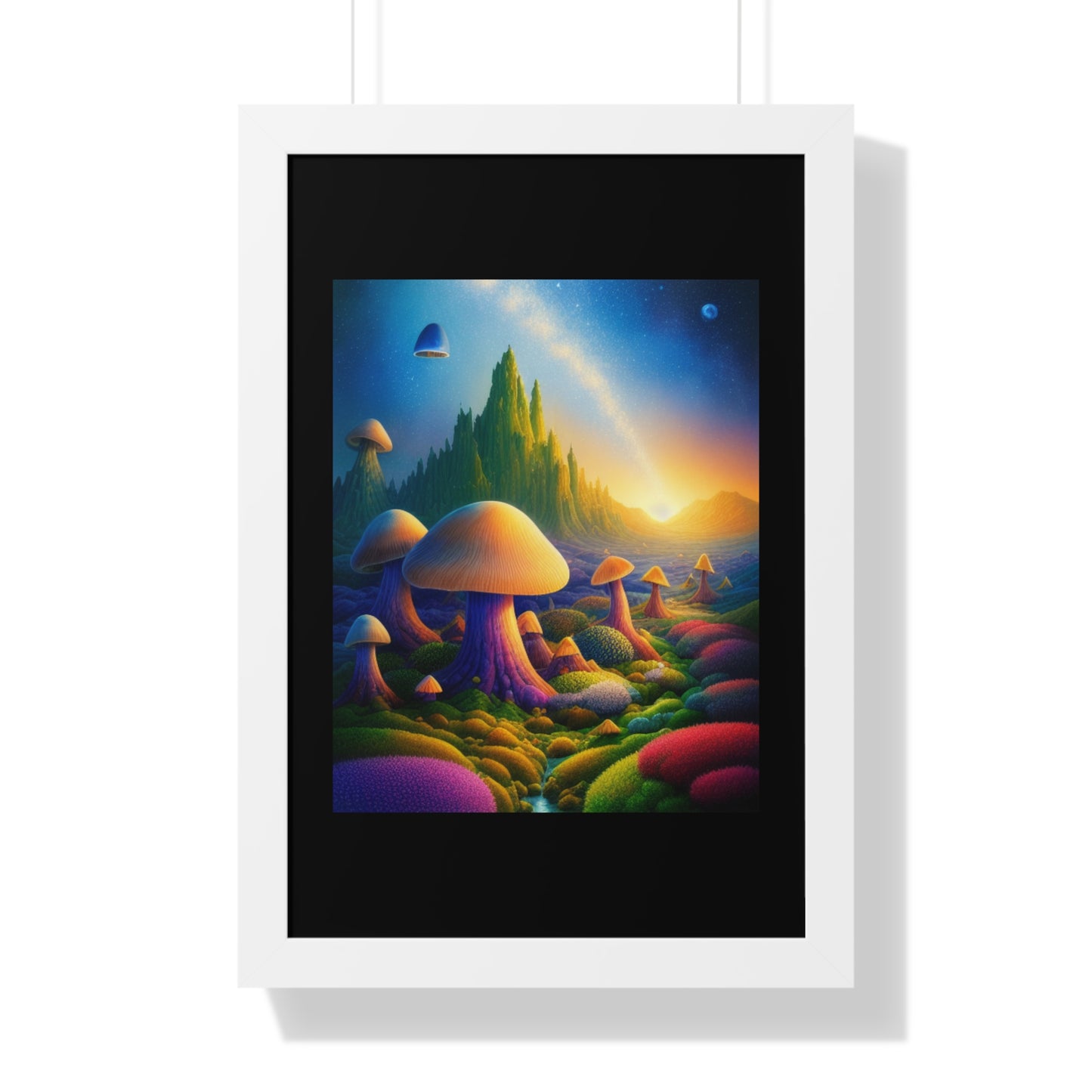 JAMES ATCHISON IN MUSHROOM LAND-Framed Vertical Poster