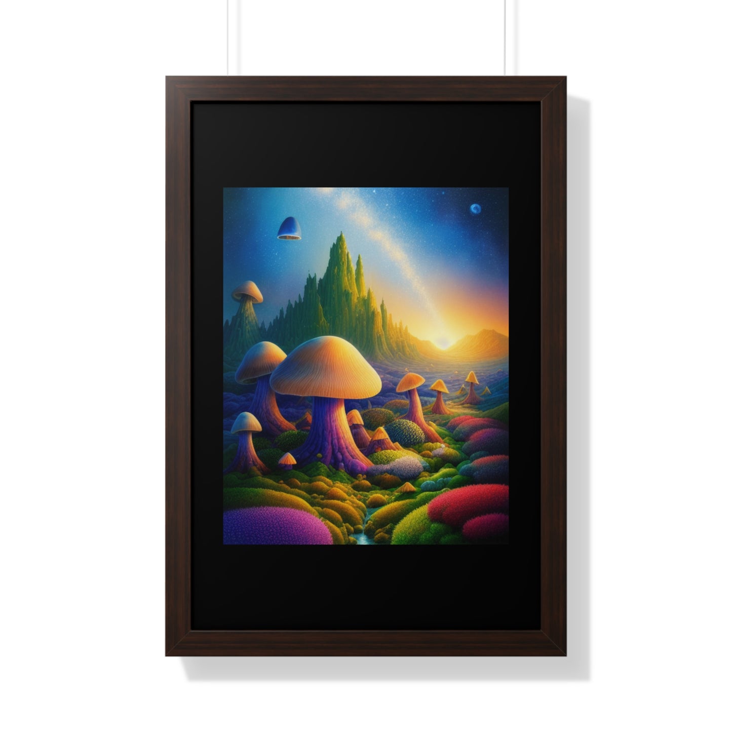 JAMES ATCHISON IN MUSHROOM LAND-Framed Vertical Poster