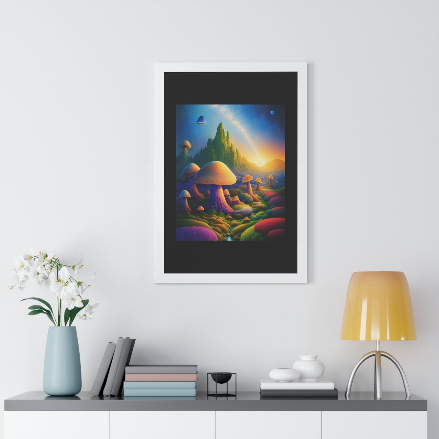 JAMES ATCHISON IN MUSHROOM LAND-Framed Vertical Poster