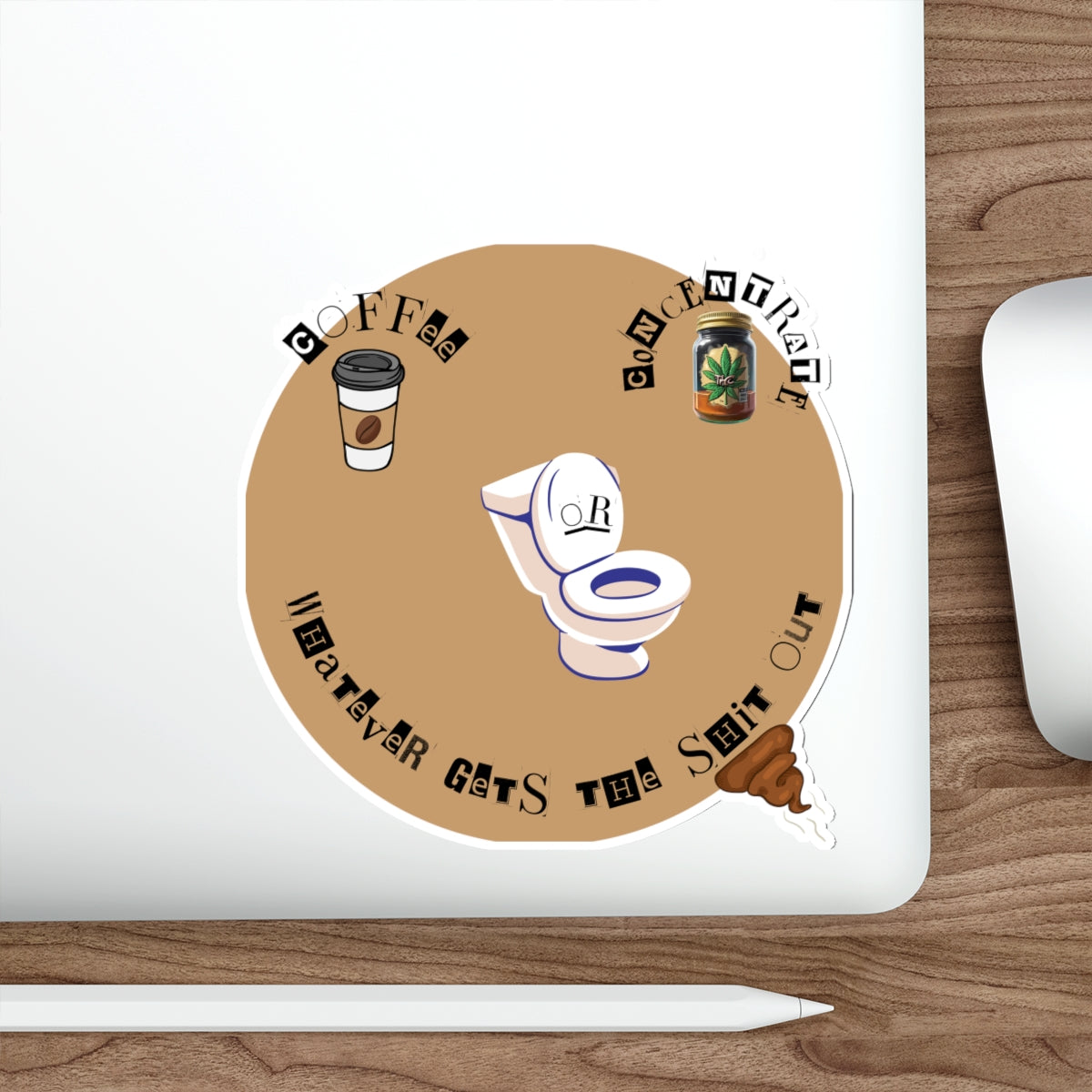 COFFE OR CONCENTRATE-Die-Cut Stickers