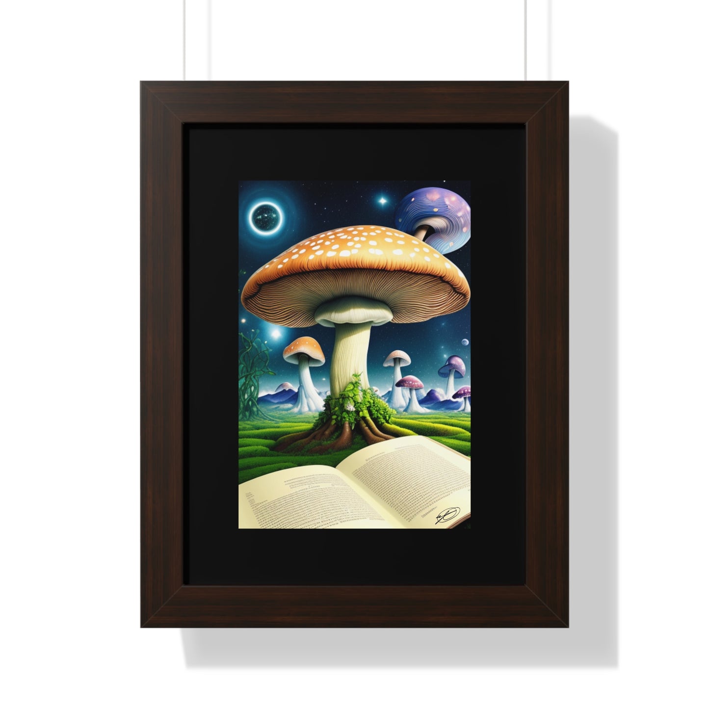 MUSHROOM EDUCATION-Framed Vertical Poster