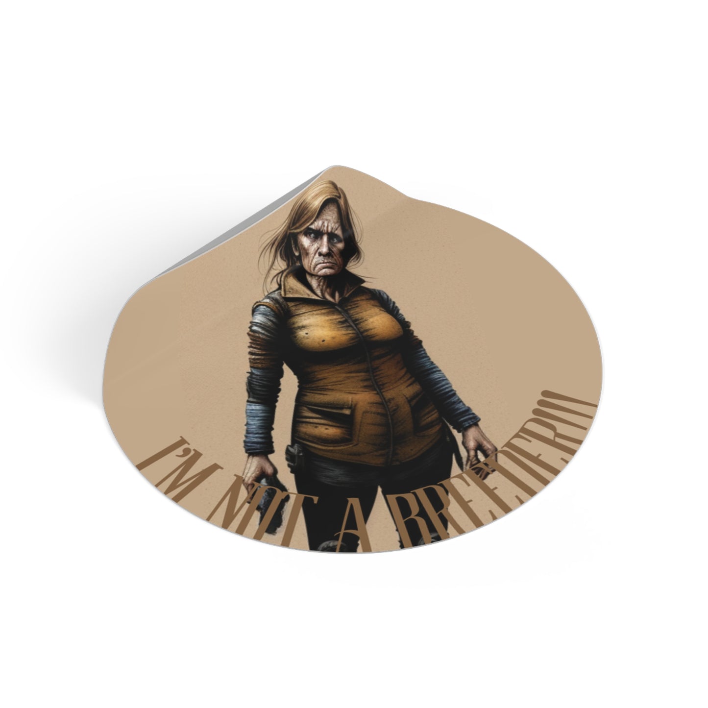 NOT A BREEDER (Suzanne) Round Vinyl Stickers