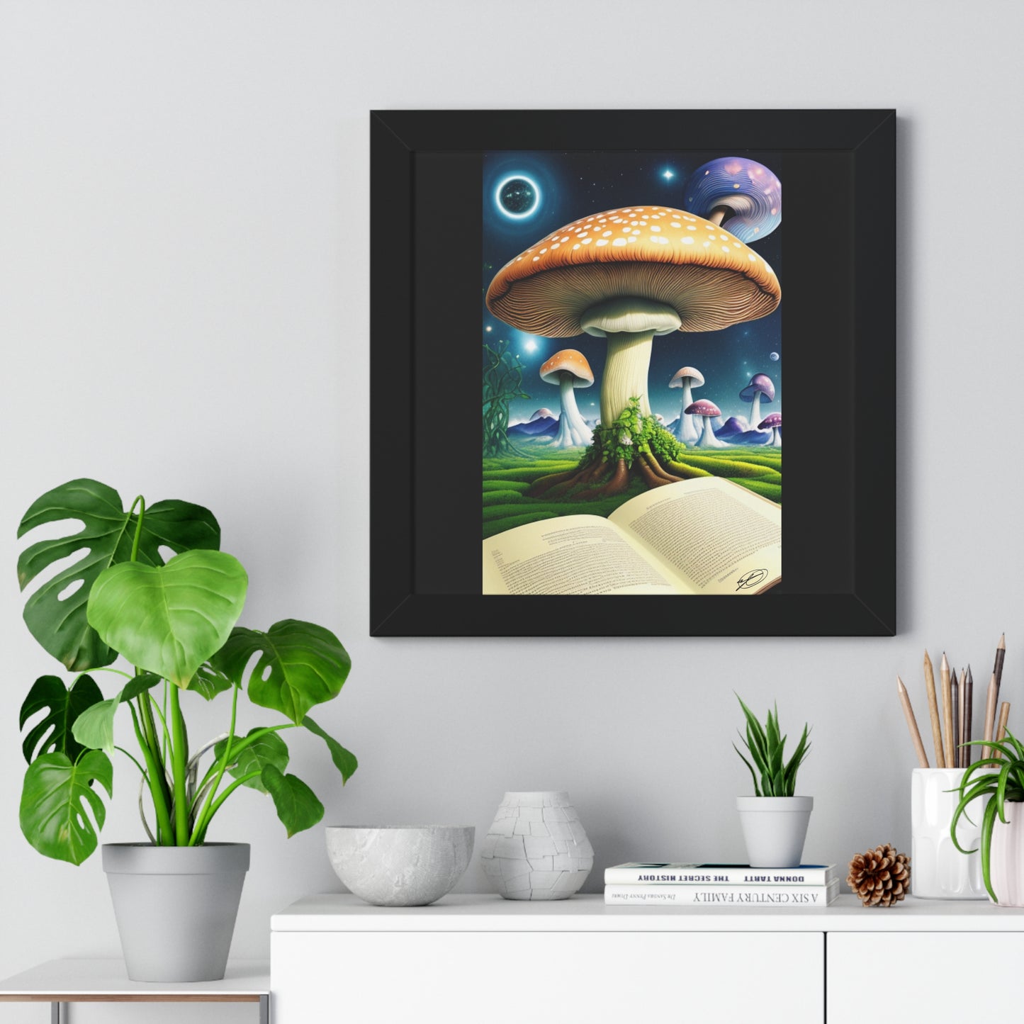 MUSHROOM EDUCATION-Framed Vertical Poster