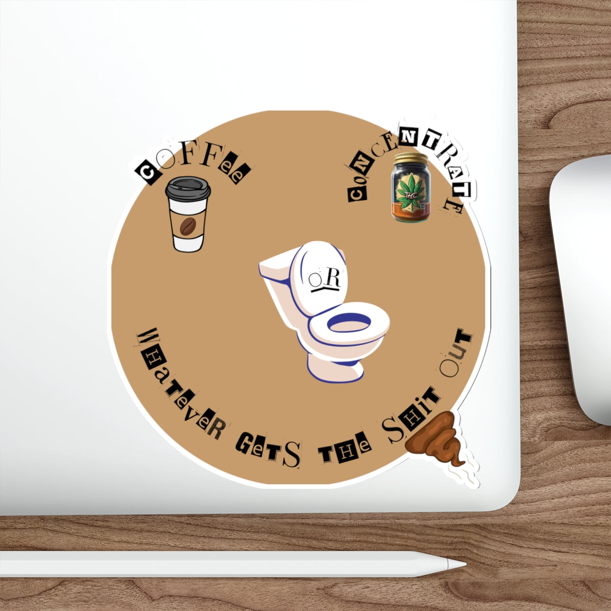 COFFE OR CONCENTRATE-Die-Cut Stickers