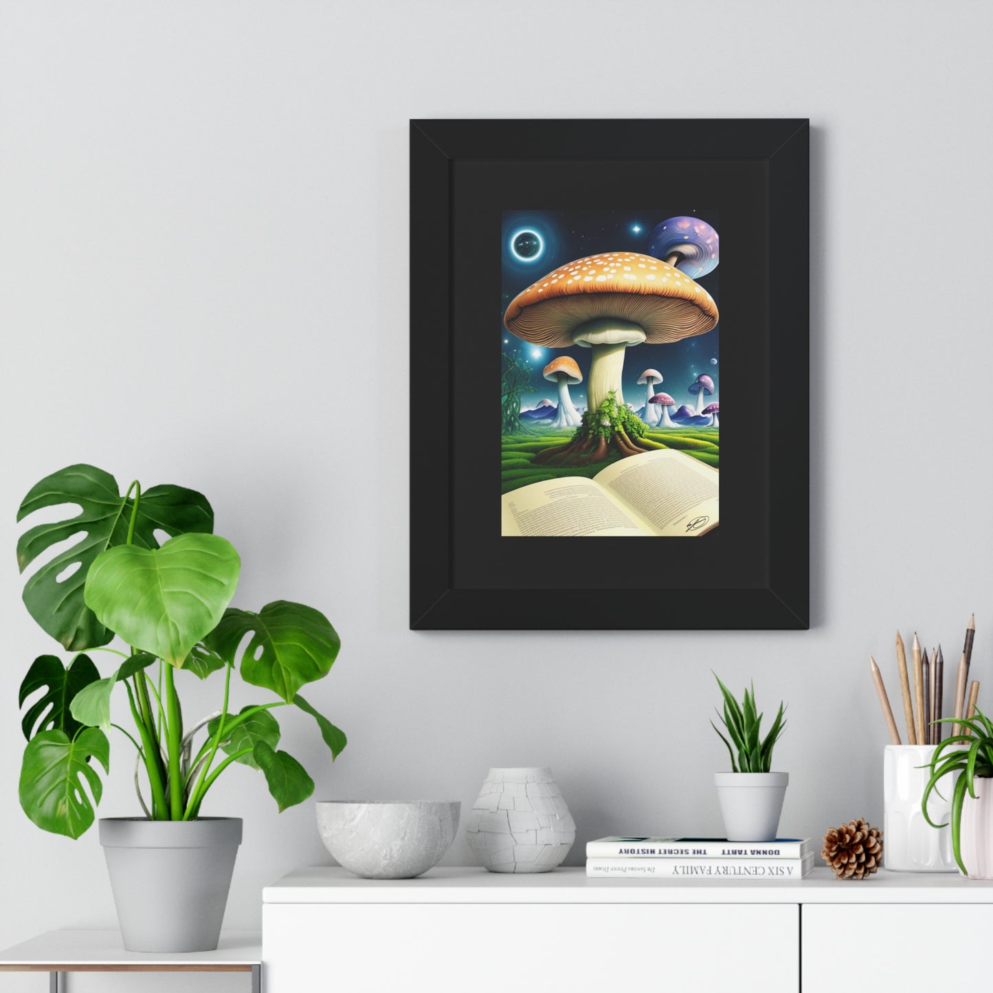 MUSHROOM EDUCATION-Framed Vertical Poster