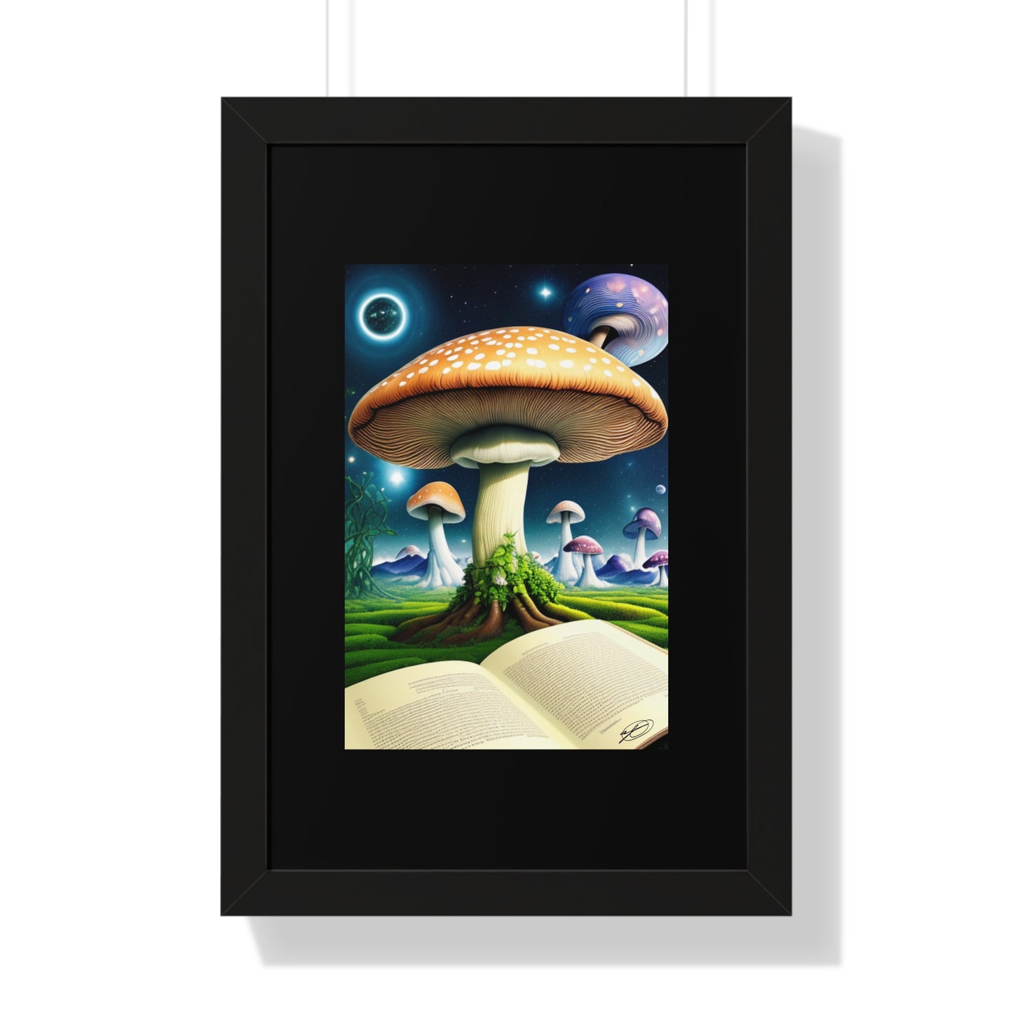 MUSHROOM EDUCATION-Framed Vertical Poster