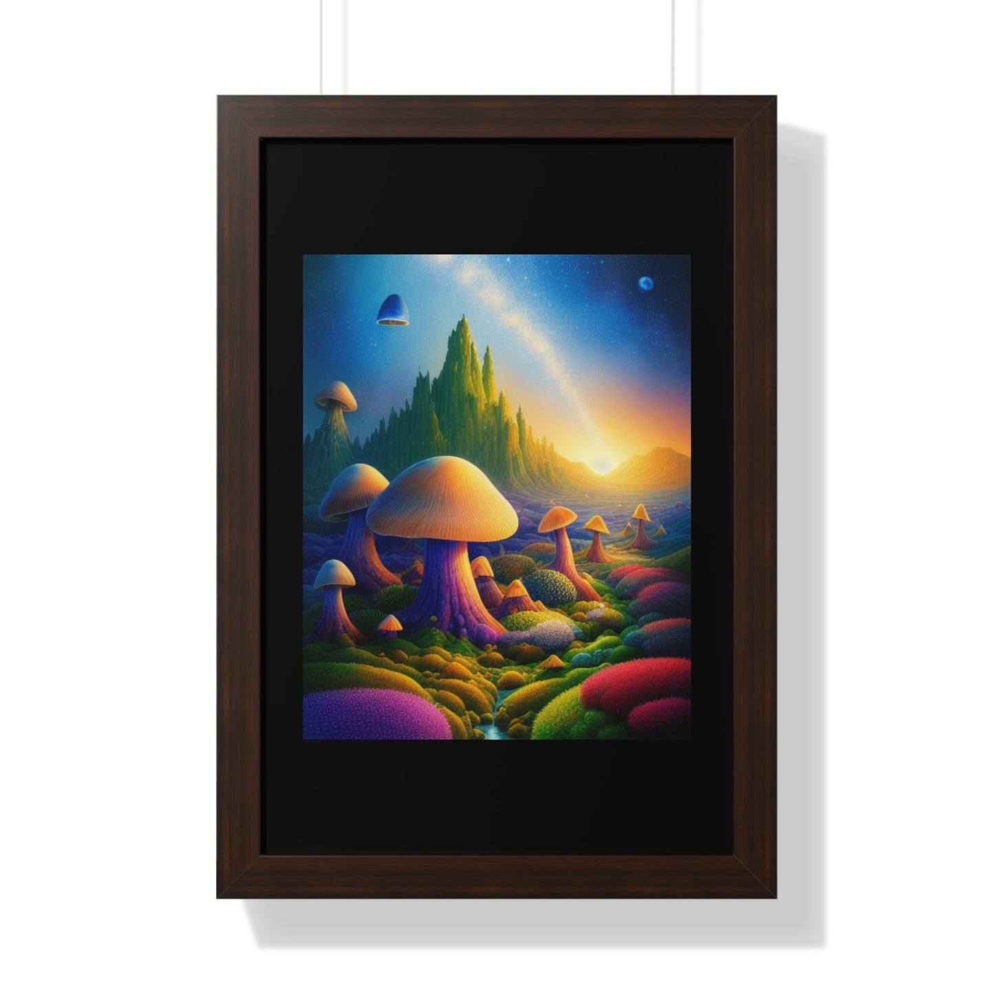 JAMES ATCHISON IN MUSHROOM LAND-Framed Vertical Poster