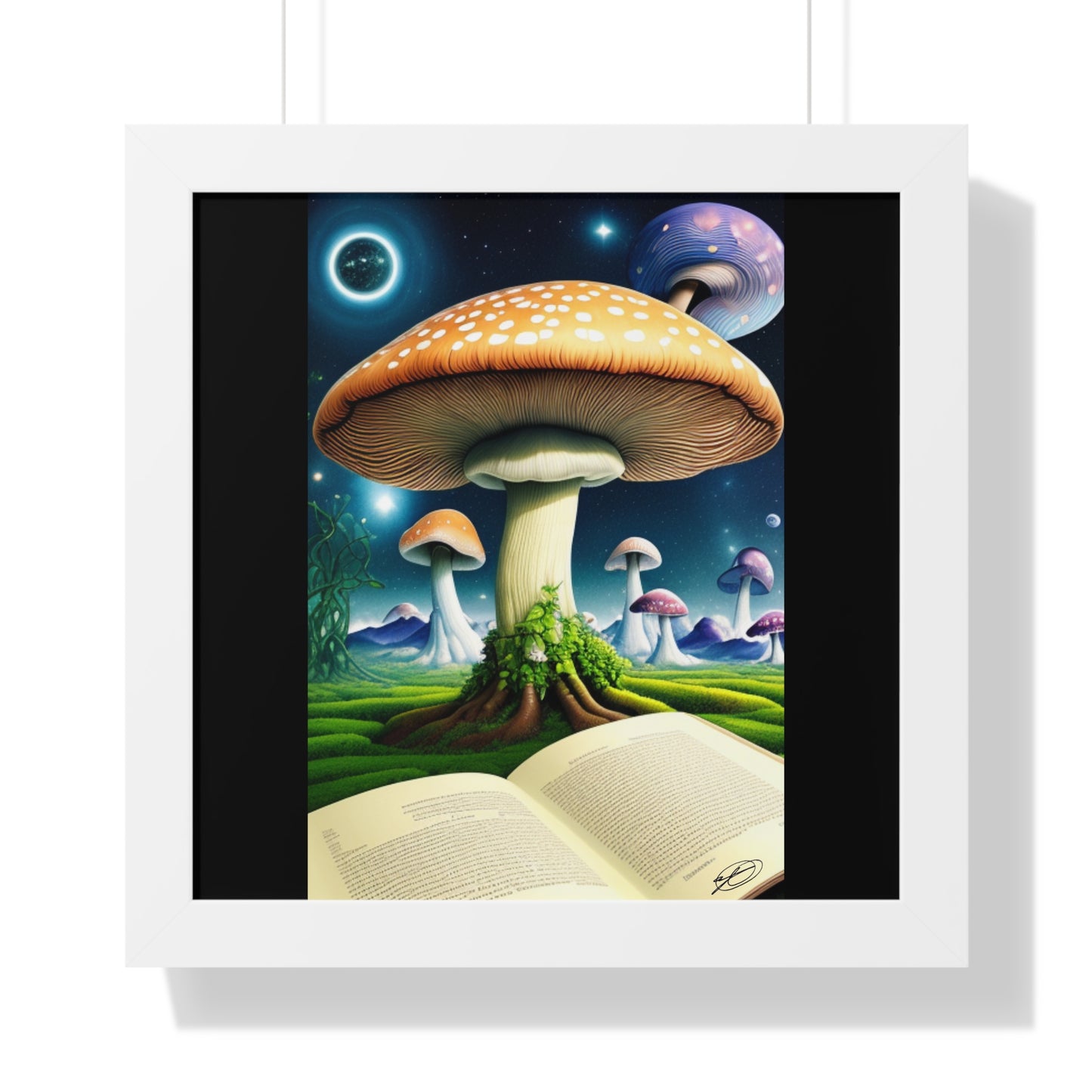 MUSHROOM EDUCATION-Framed Vertical Poster