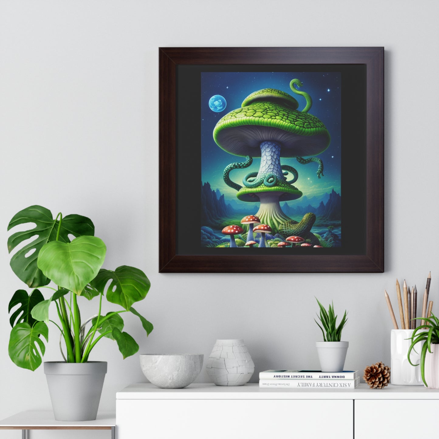 MUSHROOM DEVIL-Framed Vertical Poster