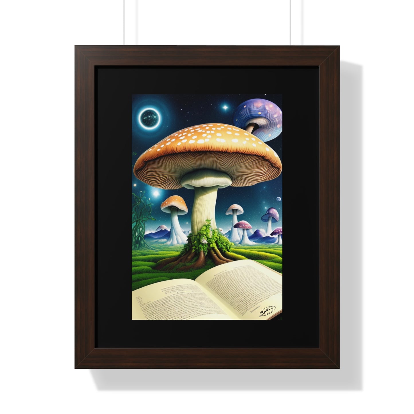 MUSHROOM EDUCATION-Framed Vertical Poster