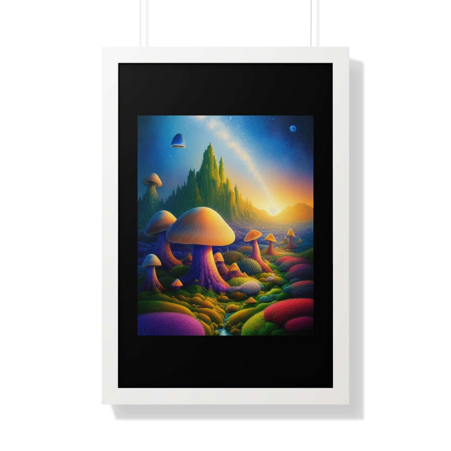 JAMES ATCHISON IN MUSHROOM LAND-Framed Vertical Poster