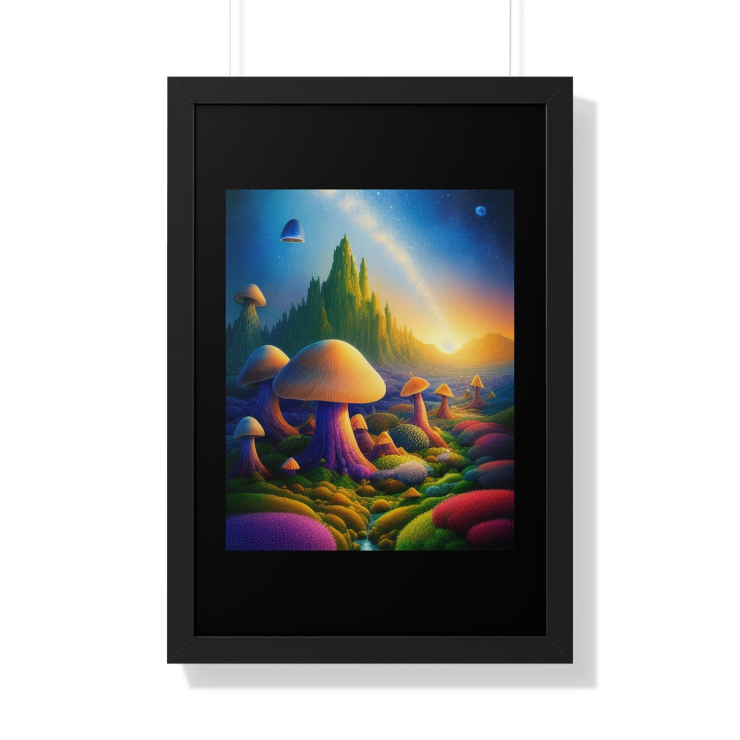 JAMES ATCHISON IN MUSHROOM LAND-Framed Vertical Poster