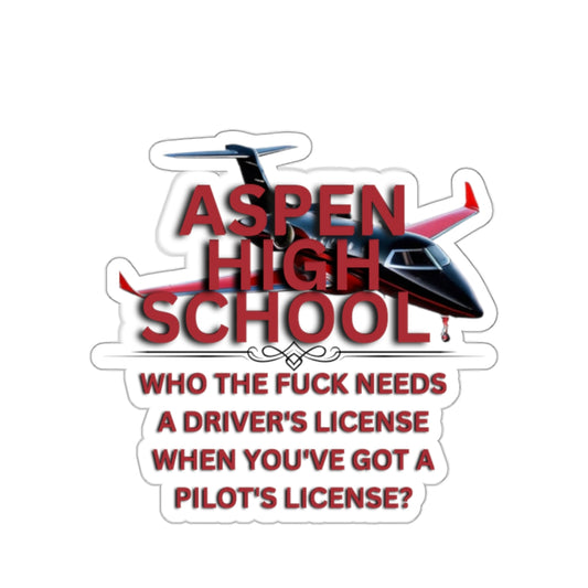 ASPEN HIGH SCHOOL FUCK YOUR DRIVER'S LICENSE-Die-Cut Stickers