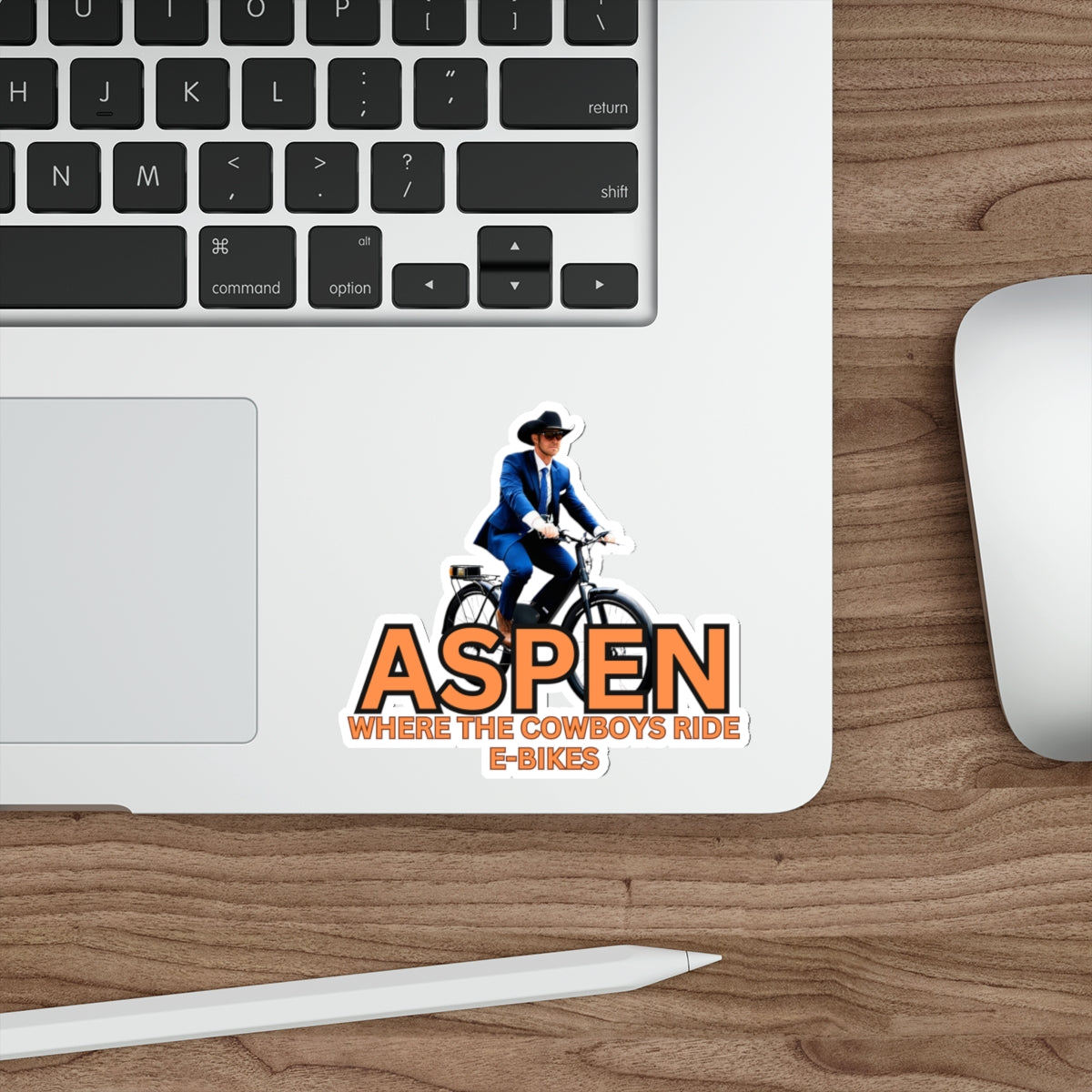 ASPEN COWBOYS RIDE EBIKES-Die-Cut Stickers