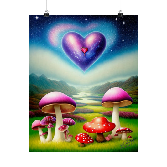 MUSHROOM LOVE-Matte Vertical Posters